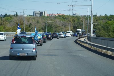 У Миколаєві відбувся автопробіг до Дня Незалежності України У Миколаєві відбувся автопробіг до Дня Незалежності України