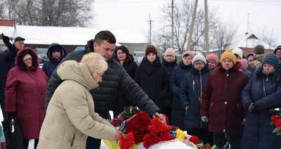 Поховання Андрія Дерев'янка в Таранівці, 15 січня 2024 року Поховання Андрія Дерев'янка в Таранівці, 15 січня 2024 року