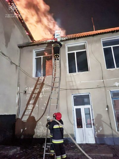 На Одещині вночі горів ліцей На Одещині вночі горів ліцей