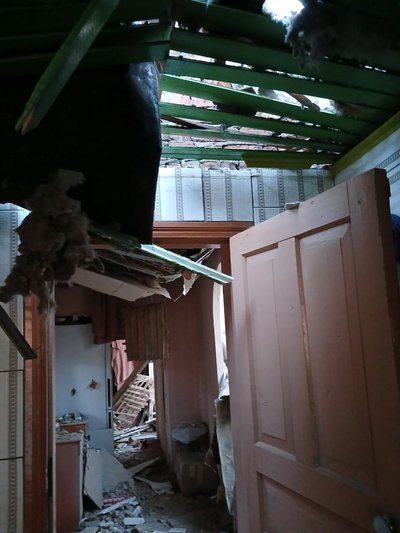 Наслідки дронового удару у Клиновій-Новоселівці Наслідки дронового удару у Клиновій-Новоселівці