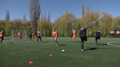 Шахтар Сталеві та Верес Мрія провели спільне тренування з ампфутболу у Рівному Шахтар Сталеві та Верес Мрія провели спільне тренування з ампфутболу у Рівному