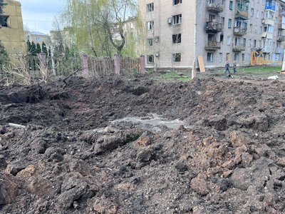Обстріл Слов’янська 18 квітня. Фото: Facebook / Вадим Лях Обстріл Слов’янська 18 квітня. Фото: Facebook / Вадим Лях