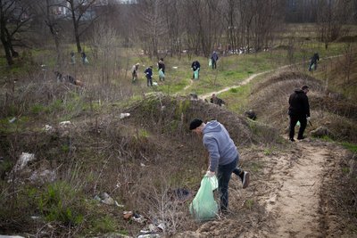 Вивезли сміття та посадили дерева: у Києві провели толоку Вивезли сміття та посадили дерева: у Києві провели толоку