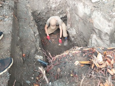 У Сколе на Львівщині триває ексгумація радянських воїнів У Сколе на Львівщині триває ексгумація радянських воїнів
