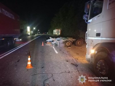 Фото з місця ДТП біля Дублян Фото з місця ДТП біля Дублян