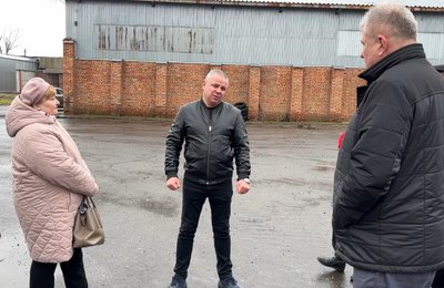 Олег Ониськів вийшов до мешканців Олег Ониськів вийшов до мешканців