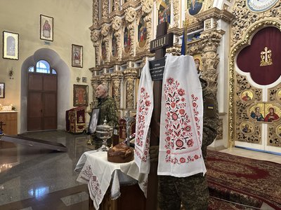 У Полтаві прощаються із 27-річним військовим Валентином Рябцем У Полтаві прощаються із 27-річним військовим Валентином Рябцем