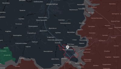 Місто Костянтинівка Донецької області на мапі аналітичного проєкту DeepState 21 травня 2026 року Місто Костянтинівка Донецької області на мапі аналітичного проєкту DeepState 21 травня 2026 року