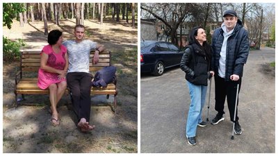 Травмований після обстрілу Супрунівки на Полтавщині заново вчиться ходити Травмований після обстрілу Супрунівки на Полтавщині заново вчиться ходити