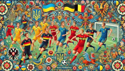 Україна — Бельгія на "Євро-2024" очима Квентіна Тарантіно та Марії Примаченко: як це бачить штучний інтелект Україна — Бельгія на "Євро-2024" очима Квентіна Тарантіно та Марії Примаченко: як це бачить штучний інтелект