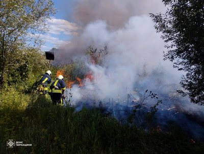 На Черкащині за добу ліквідували пʼять пожеж сухої рослинності На Черкащині за добу ліквідували пʼять пожеж сухої рослинності