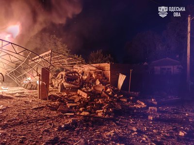 Російський дрон влучив у приватний будинок на півдні Одещини Російський дрон влучив у приватний будинок на півдні Одещини