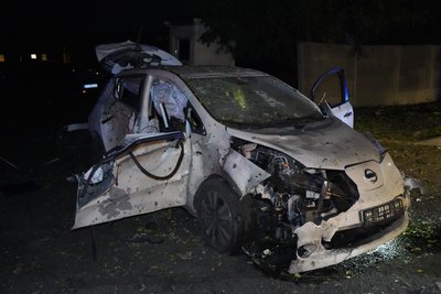Розтрощена автівка, в якій загинув чоловік і була тяжкопоранена жінка, Індустріальний район, Харків, 4 жовтня 2026 року