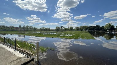 Затоплений стадіон "Молодіжний у Миколаєві"