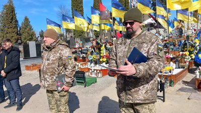 Похорон військового, Сергій Сава, Тернопіль, березень 2025 Похорон військового, Сергій Сава, Тернопіль, березень 2025