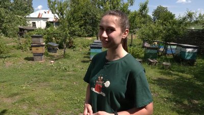 Замінила батька на пасіці, поки той воює: як жителька Чернігівщини доглядає пасіку з понад сотнею бджолосімей Замінила батька на пасіці, поки той воює: як жителька Чернігівщини доглядає пасіку з понад сотнею бджолосімей
