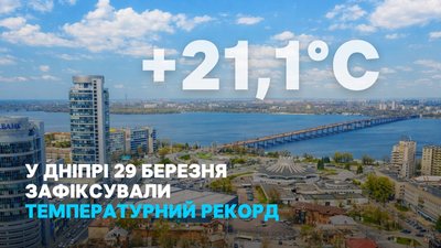 "У нас практично кожен місяць температура вища за норму": чому у Дніпрі фіксують нові температурні рекорди "У нас практично кожен місяць температура вища за норму": чому у Дніпрі фіксують нові температурні рекорди
