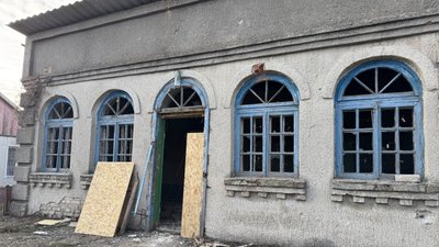 Пошкоджена обстрілами будівля Черкаське Донецька область 24 грудня 2025 рік Пошкоджена обстрілами будівля Черкаське Донецька область 24 грудня 2025 рік