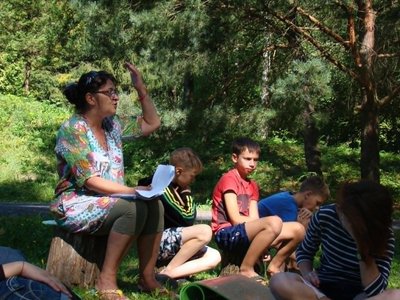 Наталія Трач, літній табір, діти зі сходу України Наталія Трач, літній табір, діти зі сходу України