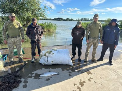 На Одещині викрили незаконний вилов червонокнижної риби в Дунаї