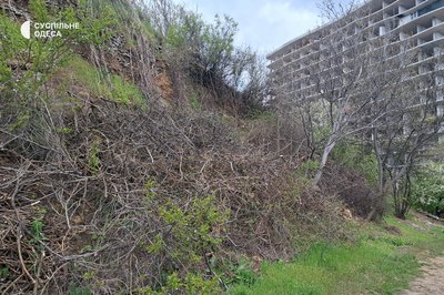 "Ця частина схилу обвалиться": на 16-й станції Великого Фонтану зафіксували нову тріщину у схилі "Ця частина схилу обвалиться": на 16-й станції Великого Фонтану зафіксували нову тріщину у схилі
