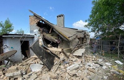 Наслідки обстрілів Донеччини 23 травня. Фото: поліція Донеччини Наслідки обстрілів Донеччини 23 травня. Фото: поліція Донеччини