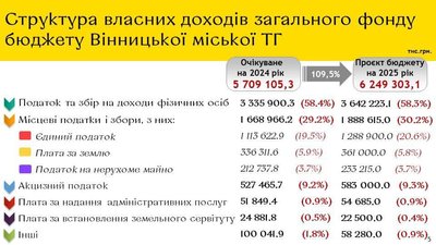 Понад мільярд — на оборону: міськрада затвердила бюджет Вінниці на 2025 рік Понад мільярд — на оборону: міськрада затвердила бюджет Вінниці на 2025 рік