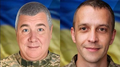 Військові Олександр Веремієць та Андрій Мельников Військові Олександр Веремієць та Андрій Мельников
