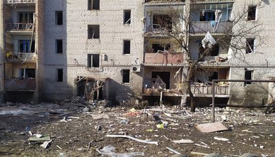Наслідки обстрілів Донеччини 13 лютого. Фото: сайт поліції Донеччини Наслідки обстрілів Донеччини 13 лютого. Фото: сайт поліції Донеччини