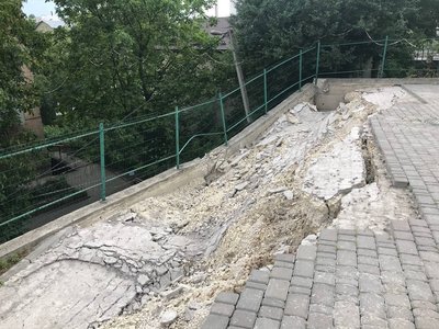 Обвал стіни, Тернопіль, липень 2024