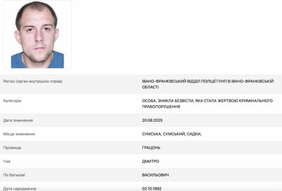 Дмитро Грацонь, військовий, Сумщина, зниклий безвісти Дмитро Грацонь, військовий, Сумщина, зниклий безвісти