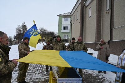 Похорон, ЗСУ, Олег Лизун, Лановецька міська рада, 17 лютого 2026, Тернопіль Похорон, ЗСУ, Олег Лизун, Лановецька міська рада, 17 лютого 2026, Тернопіль