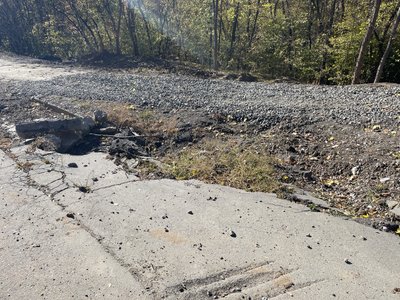 Аварійну ділянку дороги на серпантині на Монастирській Горі у Полтаві не ремонтуватимуть цьогоріч