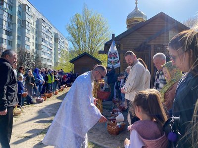 Великдень на Черкащині: освячення великодніх кошиків Великдень на Черкащині: освячення великодніх кошиків