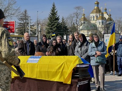Із добровольцем Олександром Манькевичем попрощались у Рівному Із добровольцем Олександром Манькевичем попрощались у Рівному