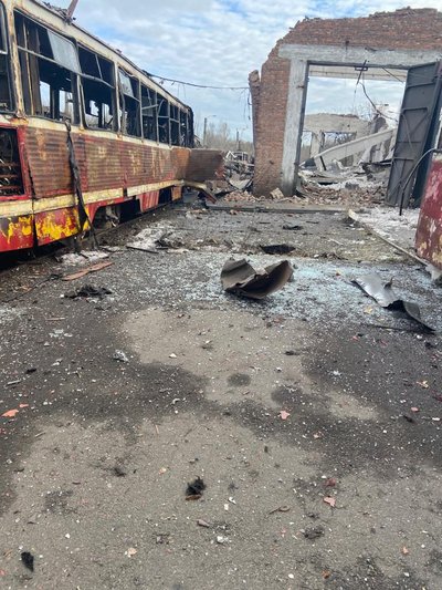 Наслідки обстрілів Донеччини 1 квітня. Фото: Telegram / Павло Кириленко