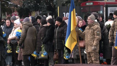 З військовими Дмитром Опольським та Сергієм Ульмером попрощалися у Рівному З військовими Дмитром Опольським та Сергієм Ульмером попрощалися у Рівному