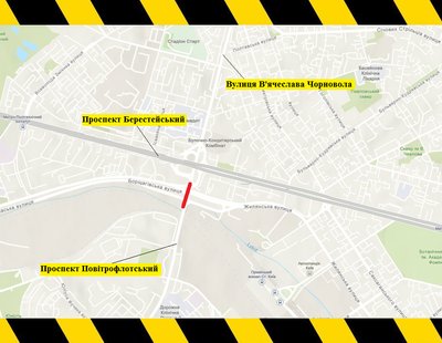 Ремонт на мості через річку Либідь Ремонт на мості через річку Либідь