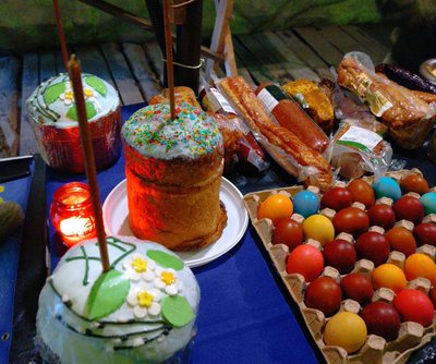 Великдень в ЗСУ, паска, крашанки