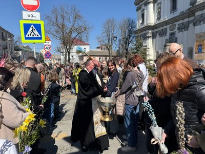 вербна неділя, освячення верби, греко-католики, тернопіль вербна неділя, освячення верби, греко-католики, тернопіль