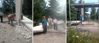 У Брошнів-Осаді на Франківщині демонтували пам'ятник невідомому солдату