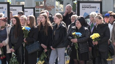 З військовим Романом Панащуком попрощалися у Рівному З військовим Романом Панащуком попрощалися у Рівному