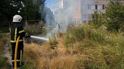 На Черкащині протягом 22 липня десять разів горіли сухостій, стерня та сміття На Черкащині протягом 22 липня десять разів горіли сухостій, стерня та сміття