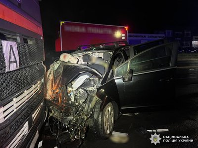 Фото з місця аварії у Золочеві Фото з місця аварії у Золочеві