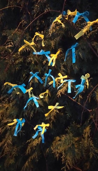 "Я навчилася в’язати стрічки, ховаючи руки за спиною" – волонтерка розповіла, як на лівобережжі протидіють окупації "Я навчилася в’язати стрічки, ховаючи руки за спиною" – волонтерка розповіла, як на лівобережжі протидіють окупації