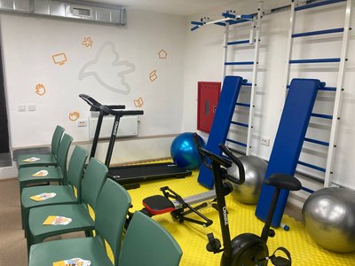 Спортивний куточок в освітньому центрі в Ізюмі Спортивний куточок в освітньому центрі в Ізюмі