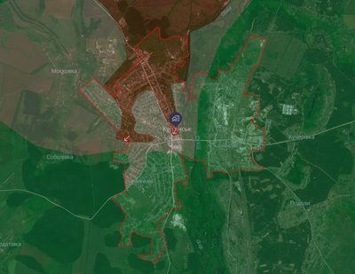 Куп'янськ на карті DeepState станом на 13 листопада 2025 року Куп'янськ на карті DeepState станом на 13 листопада 2025 року