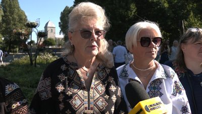 Надія Щирба, мати загиблого Тараса Щирби, День державного прапора України, Тернопіль, 23 серпня 2026 року