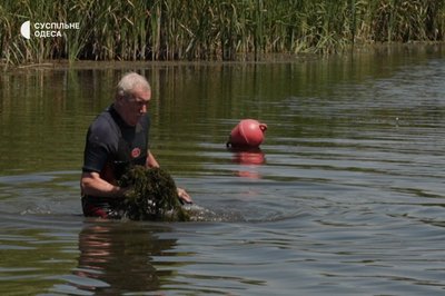 Прибирають сміття та перевіряють дно: як працюють водолази на річці Турунчук на Одещині