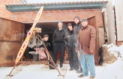 На Полтавщині у Зінькові чоловік змайстрував сани з двигуном На Полтавщині у Зінькові чоловік змайстрував сани з двигуном